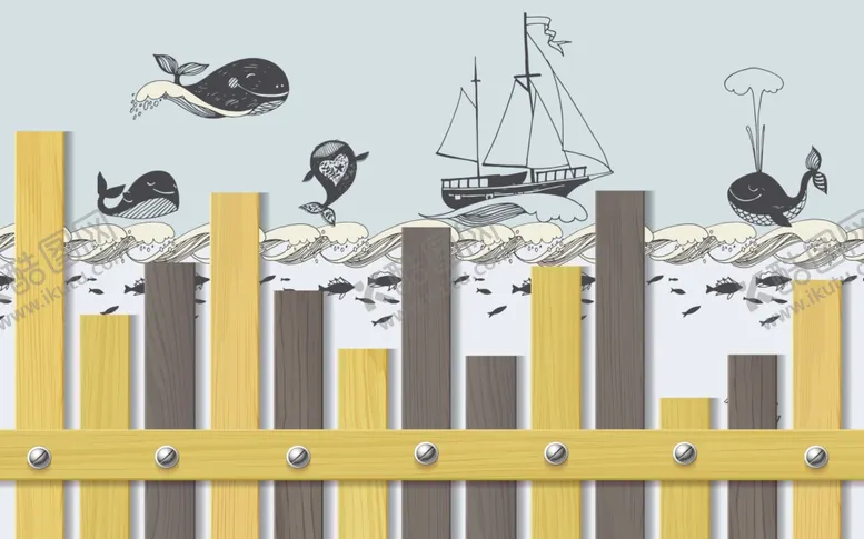 编号：72644009271941081833【酷图网】源文件下载-卡通背景墙