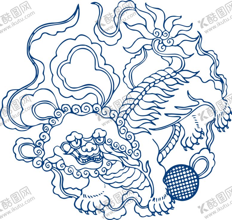 编号：58795305090044493985【酷图网】源文件下载-青花瓷图案