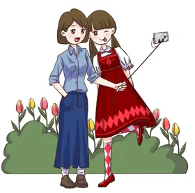 创意拍照插画