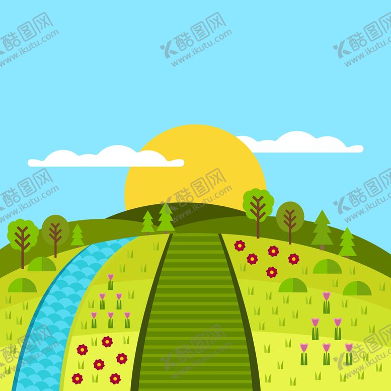 编号：53726910040442308254【酷图网】源文件下载-矢量春天背景
