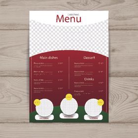 餐牌价目表传单图片