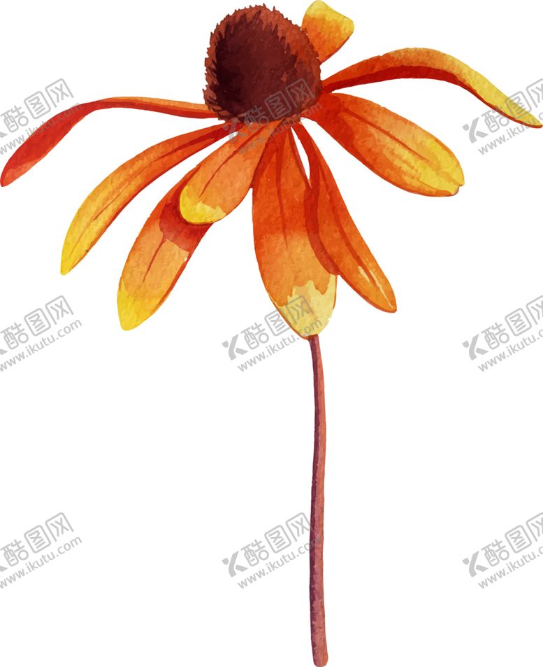 编号：72531410281610571938【酷图网】源文件下载-水彩植物