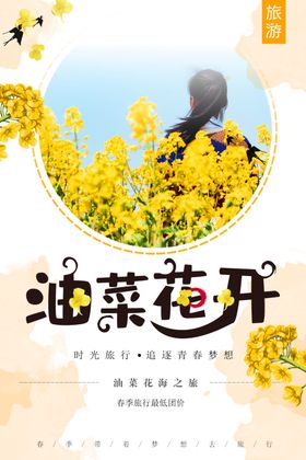 油菜花开海报