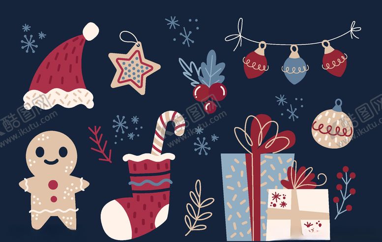 编号：67942109142151033700【酷图网】源文件下载-圣诞节矢量元素