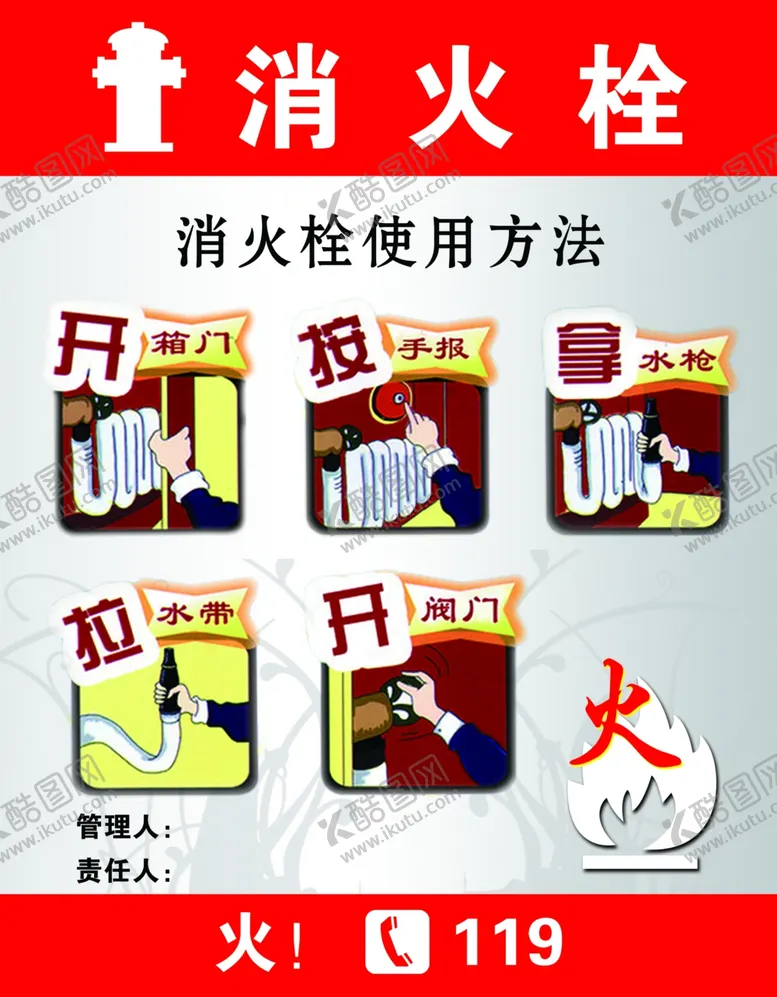 编号：66985402210302139858【酷图网】源文件下载-消火栓的使用方法
