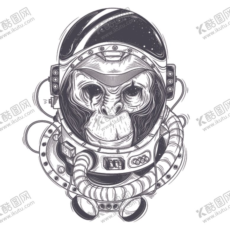 编号：73829909170425088903【酷图网】源文件下载-创意卡通猴子插画