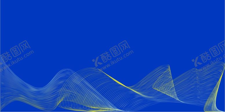 编号：91473809280053325801【酷图网】源文件下载-蓝底金黄线条素材