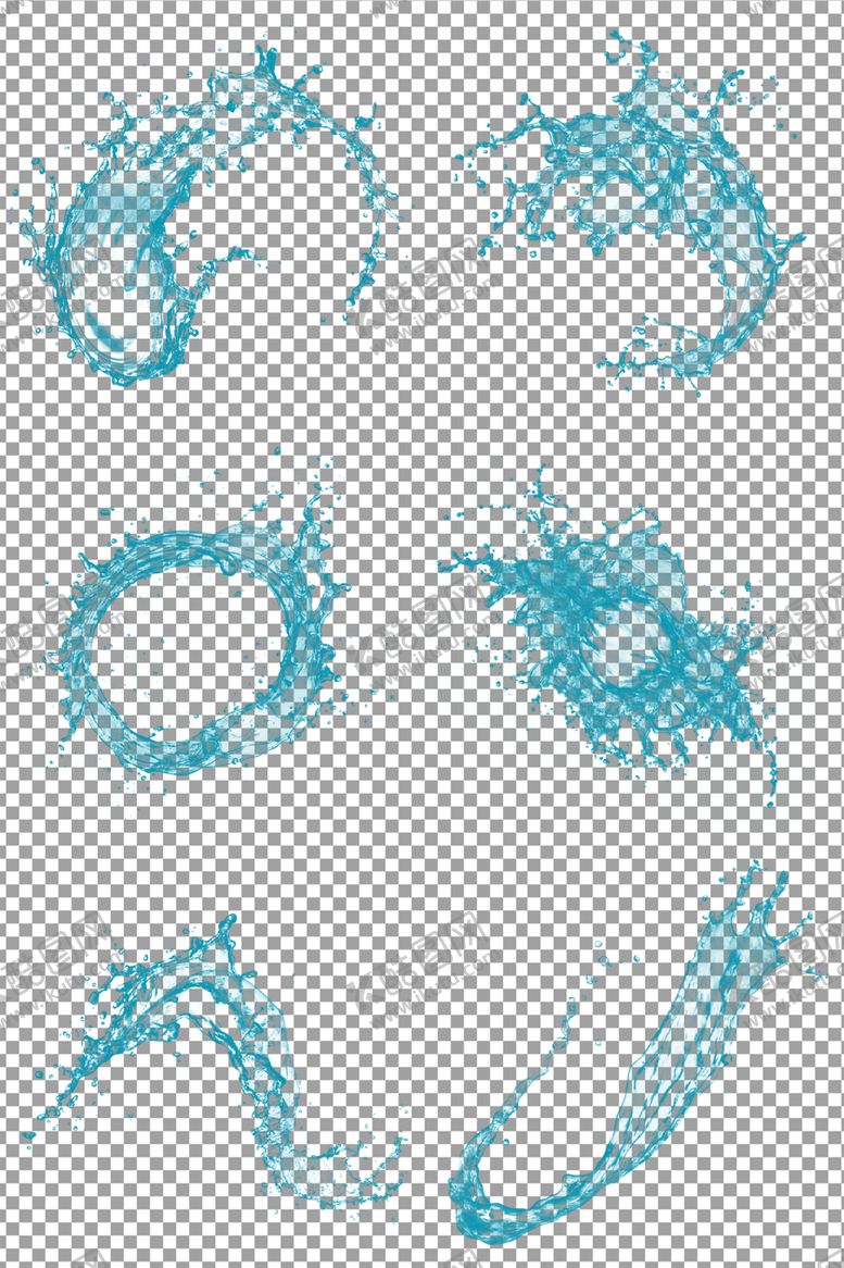 编号：84645309221011427647【酷图网】源文件下载-蓝色水滴水花