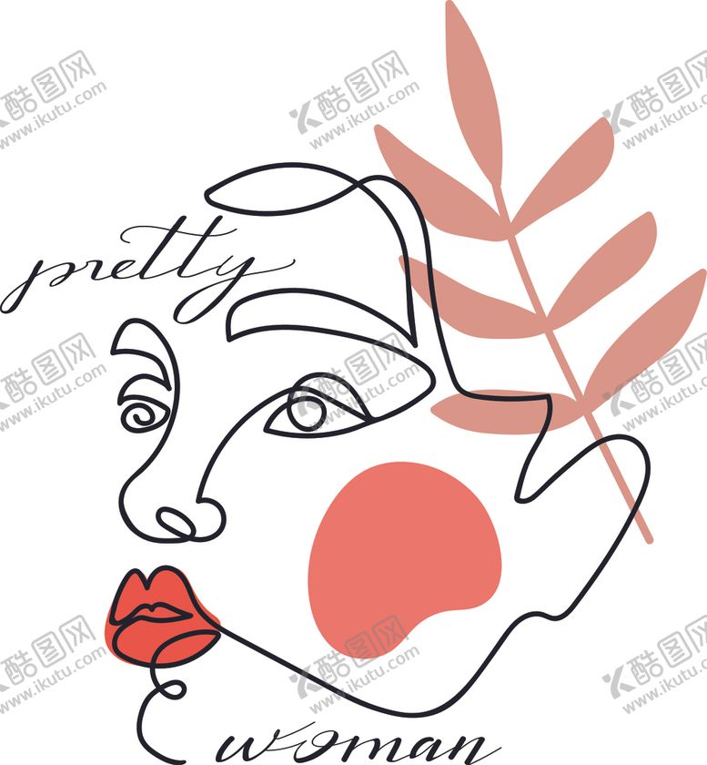 编号：27193409231546179488【酷图网】源文件下载-线条女