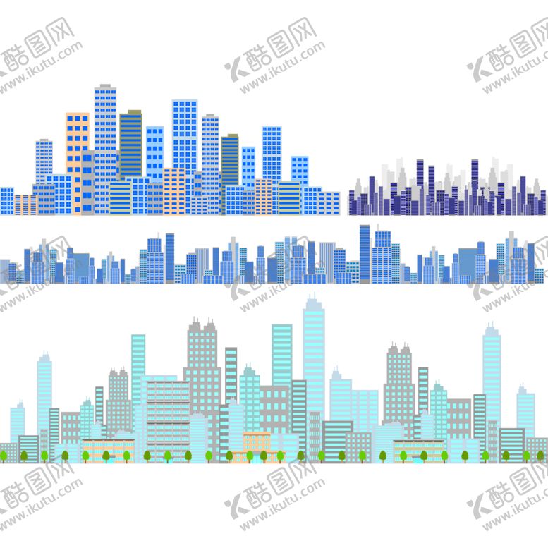 编号：90816805100826133652【酷图网】源文件下载-城市剪影