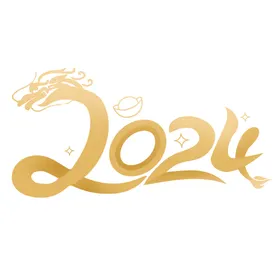 2024艺术字过年龙年春节龙年
