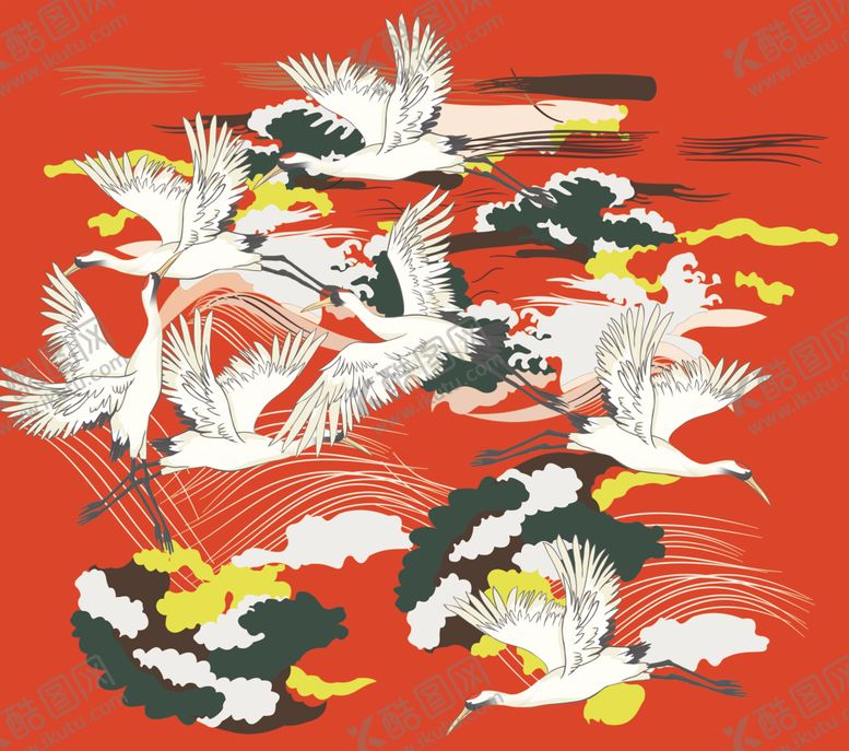 编号：67498305031116584412【酷图网】源文件下载-仙鹤