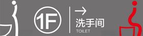 洗手间指示牌