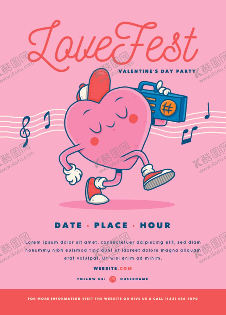 编号：53558509200824409096【酷图网】源文件下载-情人节海报