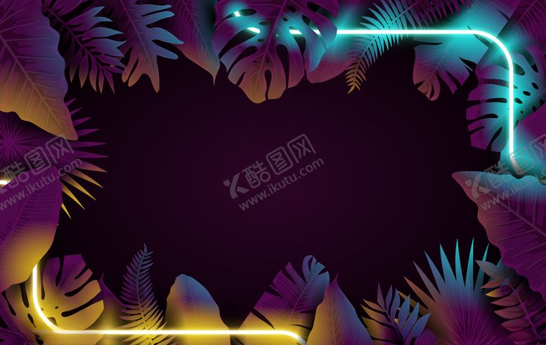 编号：78439410202018142489【酷图网】源文件下载-炫彩树叶背景