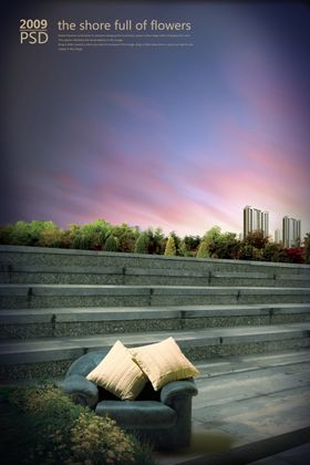 地产广告合成洋房低密