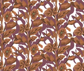 复古花卉图案纹理设计