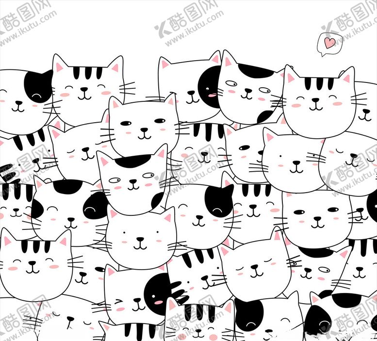 编号：53641009281533158177【酷图网】源文件下载-卡通猫咪