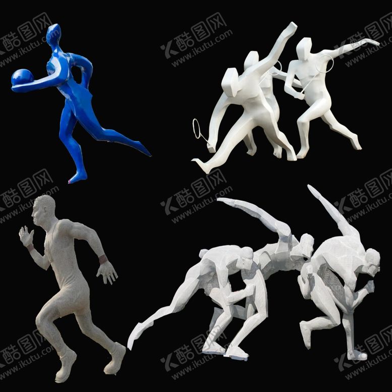 编号：72574910282103512873【酷图网】源文件下载-体育运动雕塑