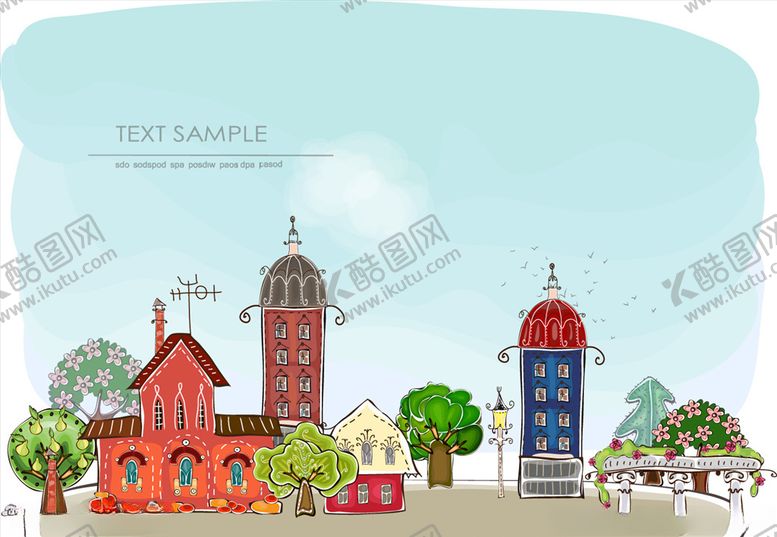 编号：36876507020636194008【酷图网】源文件下载-手绘城市建筑