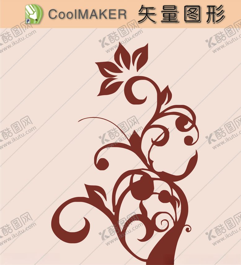 编号：48965307031611571261【酷图网】源文件下载-花草剪纸花草壁纸简洁手绘
