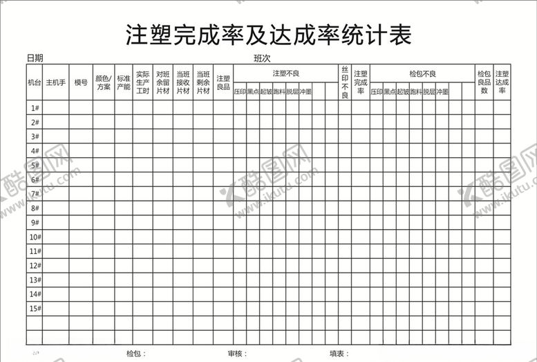 编号：36267805190750024526【酷图网】源文件下载-完成率及达成率统计表