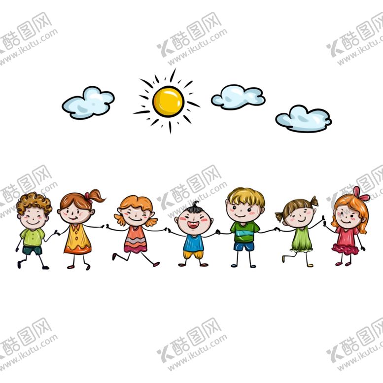 编号：36191806241523441529【酷图网】源文件下载-卡通小朋友玩耍