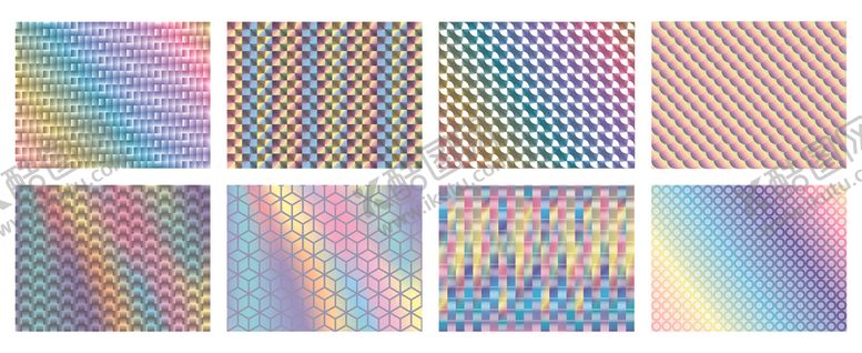 编号：90337604031047591653【酷图网】源文件下载-多彩渐变几何图案