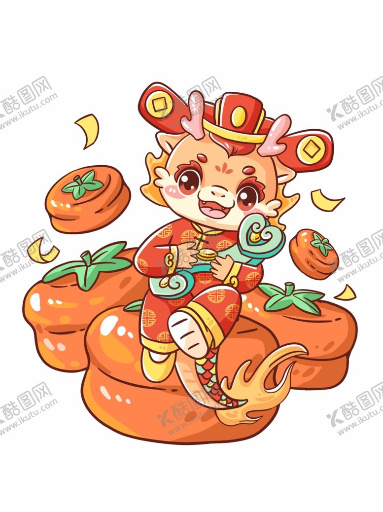 编号：20853611242109443506【酷图网】源文件下载-龙年卡通形象