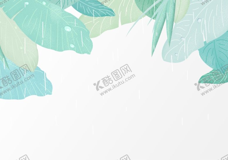 编号：94017905070136421399【酷图网】源文件下载-绿色树叶底纹插画卡通背景素材