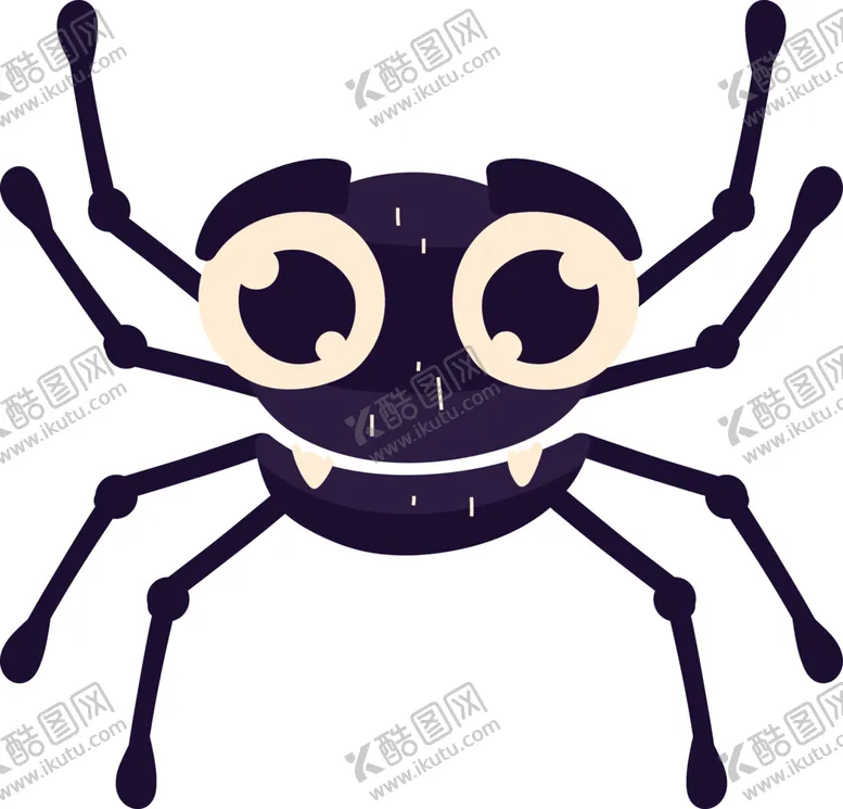 编号：77590502092140555905【酷图网】源文件下载-卡通可爱蜘蛛