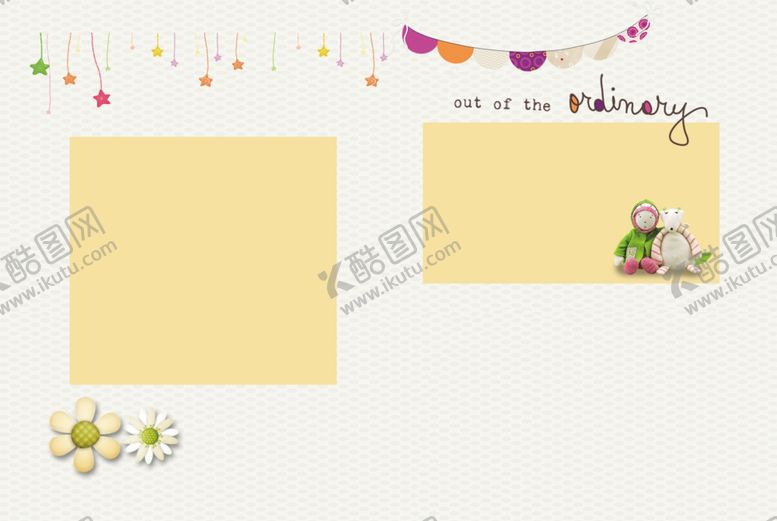 编号：32015609300944119815【酷图网】源文件下载-相册边框设计模板