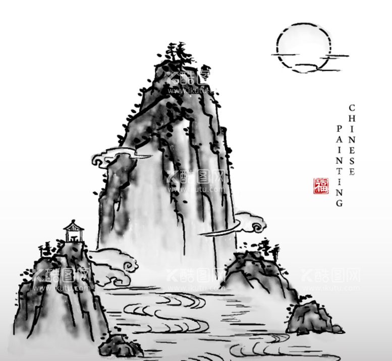 编号：65045711181041001901【酷图网】源文件下载-山水画