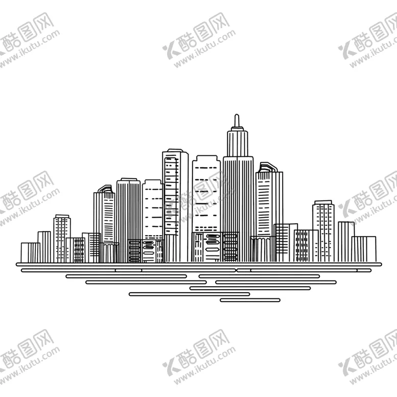 编号：17093004071958232119【酷图网】源文件下载-城市插画元素