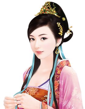 古装帅哥美女插画图片山水男神典人
