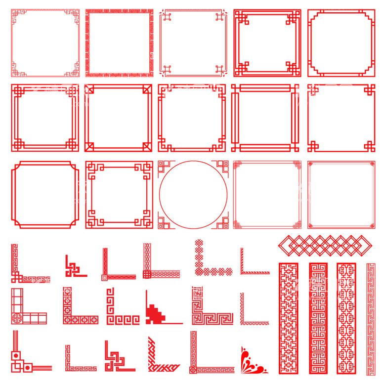 编号：46507610170543411216【酷图网】源文件下载-中式边框
