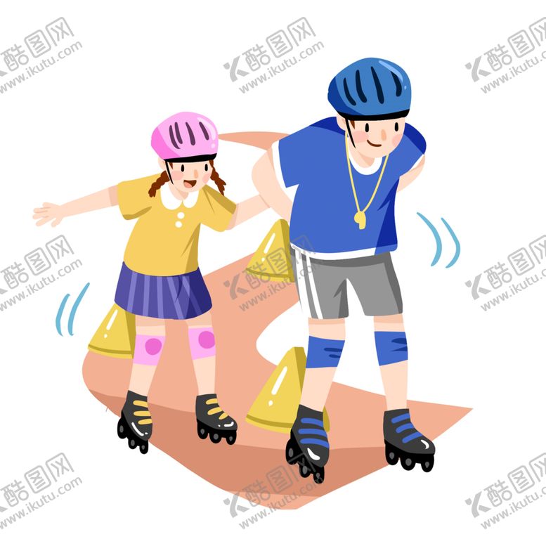 编号：84719501191442212172【酷图网】源文件下载-卡通滑冰培训