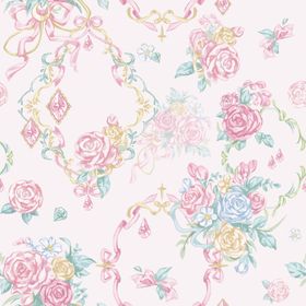 复古花卉图案壁纸设计