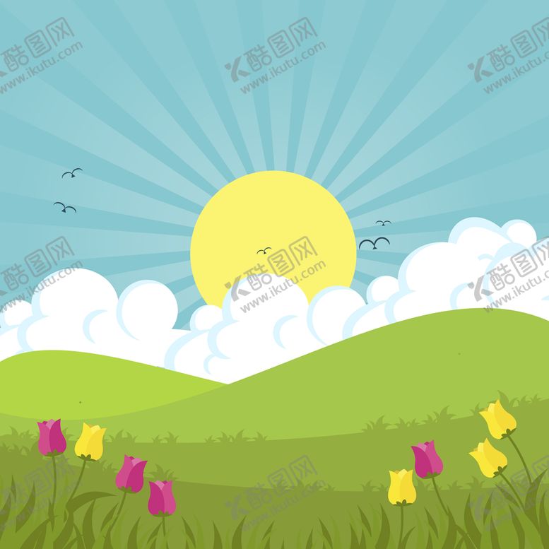 编号：50204310311236277677【酷图网】源文件下载-矢量春天背景