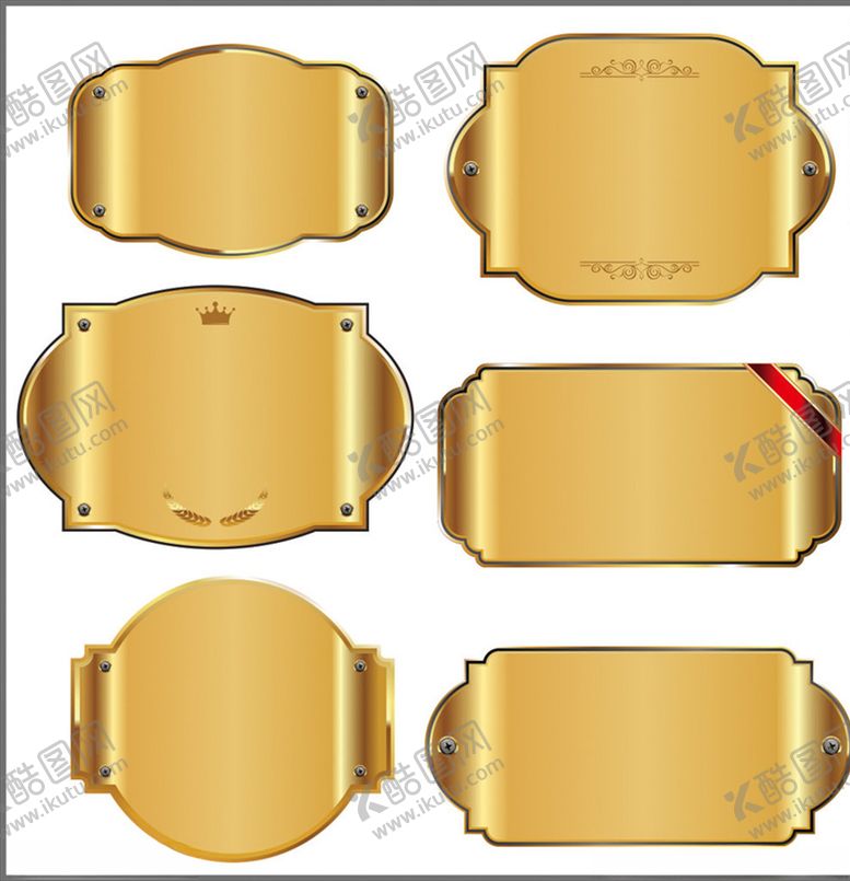 编号：88114309230331538366【酷图网】源文件下载-异型边框异型金色展板金色