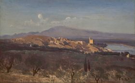 复古写实风景油画