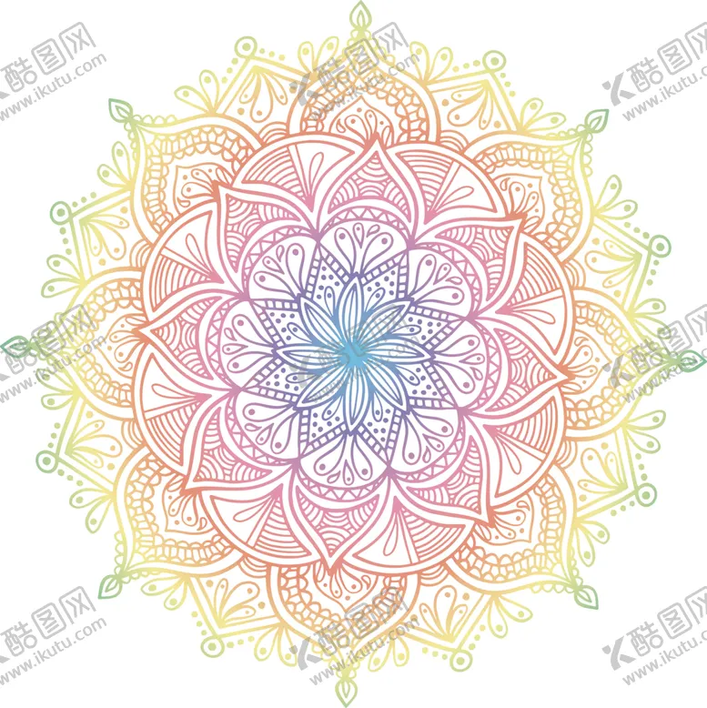 编号：53495702041529183647【酷图网】源文件下载-彩色复古花纹