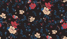 小碎花数码印手绘