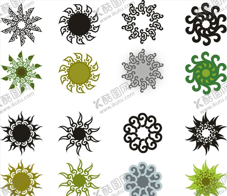 编号：63721910122331055138【酷图网】源文件下载-古典花纹图案