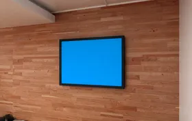 场景样机相框智能贴图空间感画框智能贴图