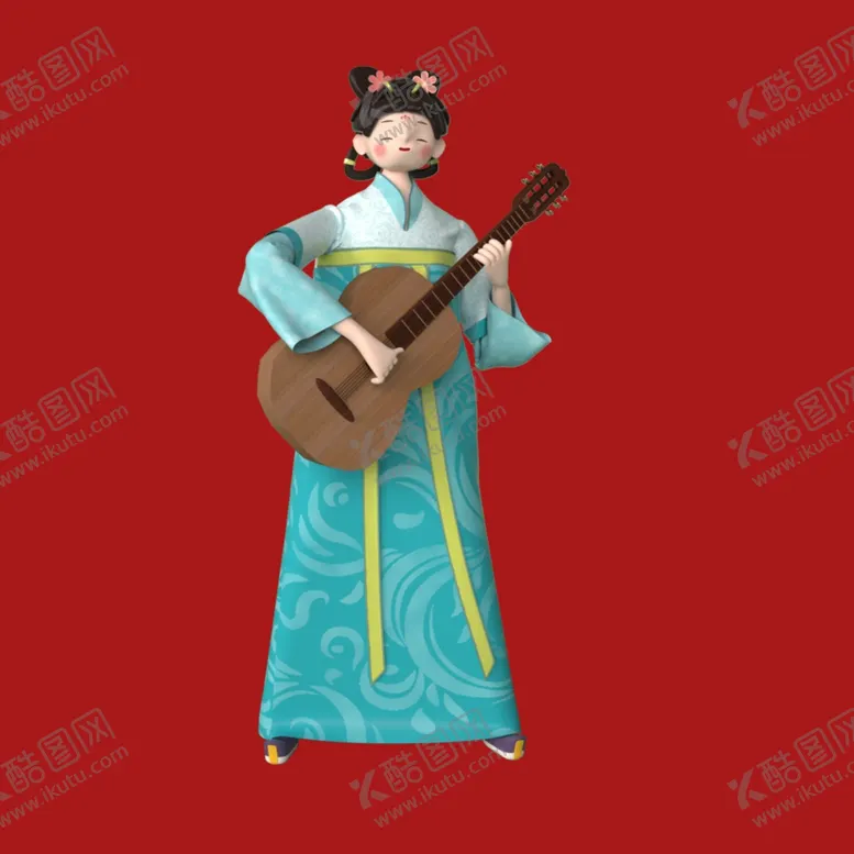 编号：72504801150028375572【酷图网】源文件下载-手绘古代仕女