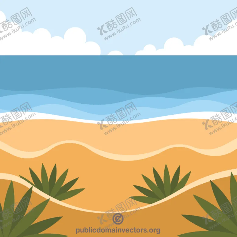 编号：87849606291154054698【酷图网】源文件下载-矢量卡通大海水草底纹