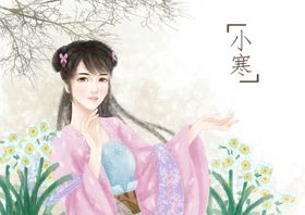 中国古典美女漫画海报