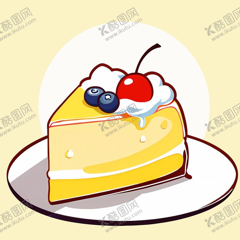 编号：41911502270258599252【酷图网】源文件下载-手绘卡通奶油蛋糕
