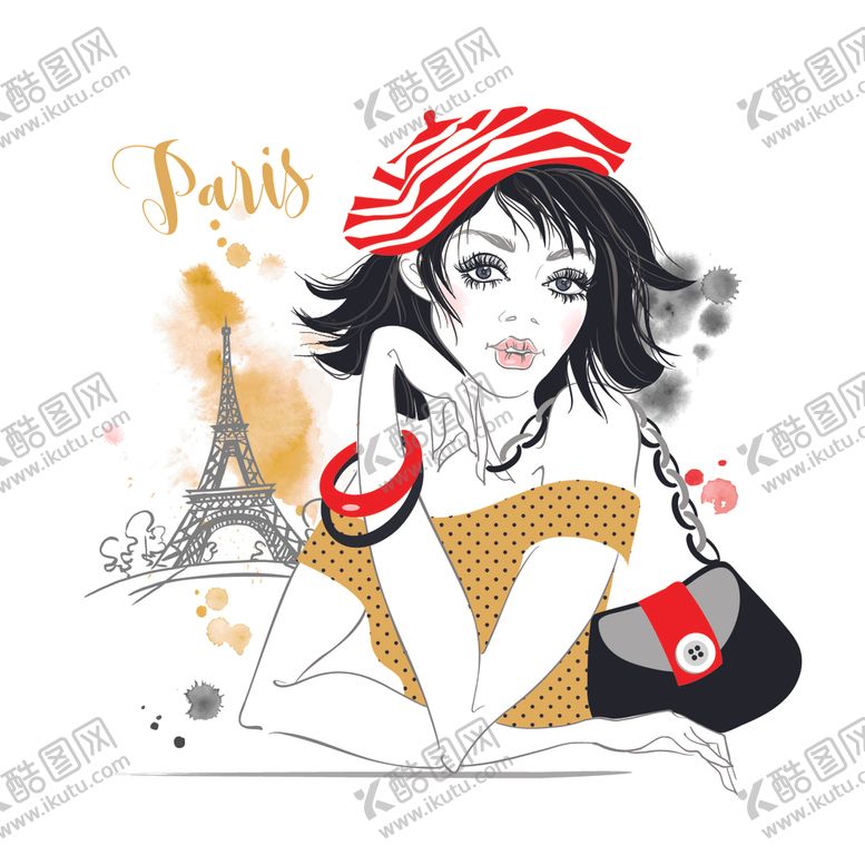 编号：60107409220629345617【酷图网】源文件下载-女性插画